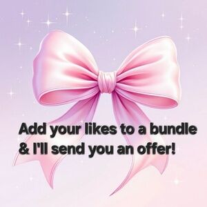BUNDLE YOUR LIKES & RECEIVE A SPECIAL OFFER!!!!!